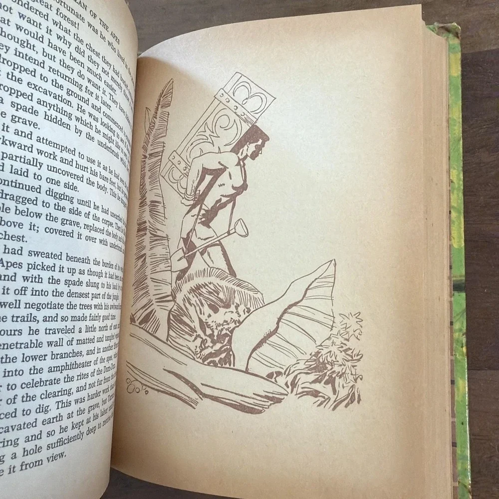 Edgar Rice Burroughs Tarzan Of The Apes Hardcover 1964 Vintage